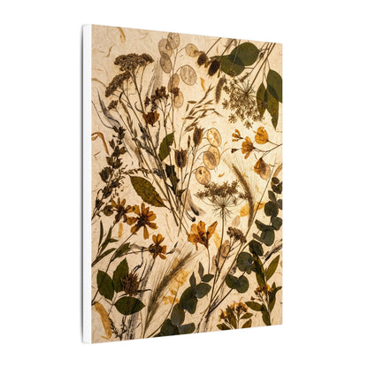 Dried Flowers Summer Canvas Art | Japandi Neutral Design