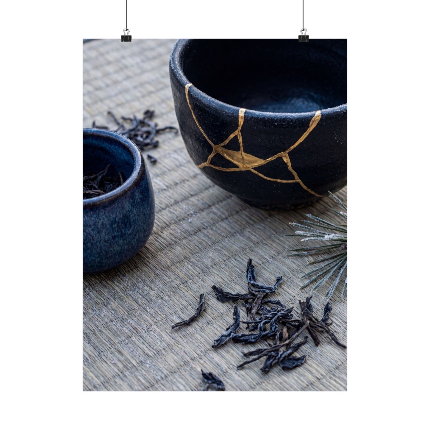 Philosophical Tea Ceremony Wall Art Print - Gold Vein Kintsugi