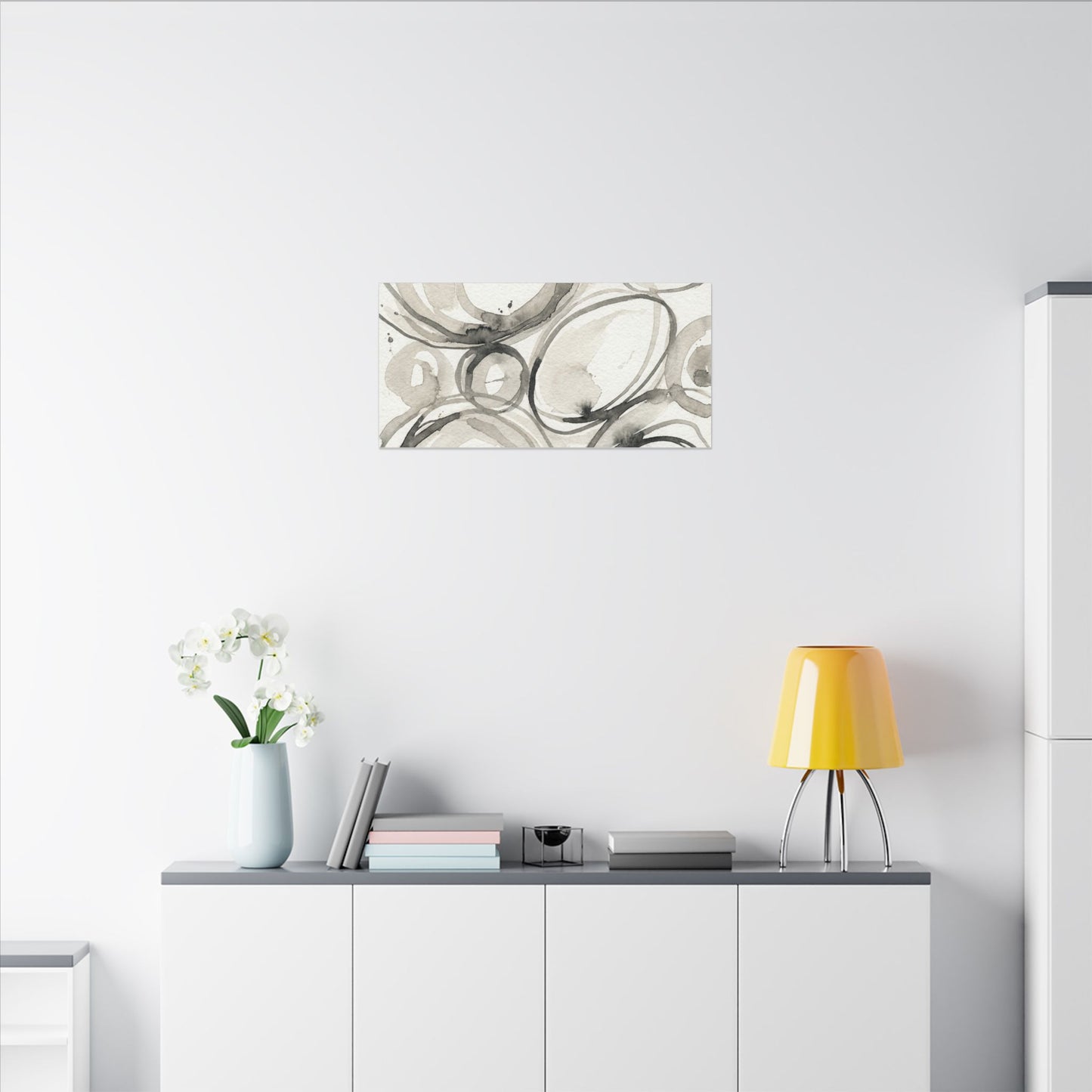 Handcrafted Feel Japandi Watercolor Canvas Art