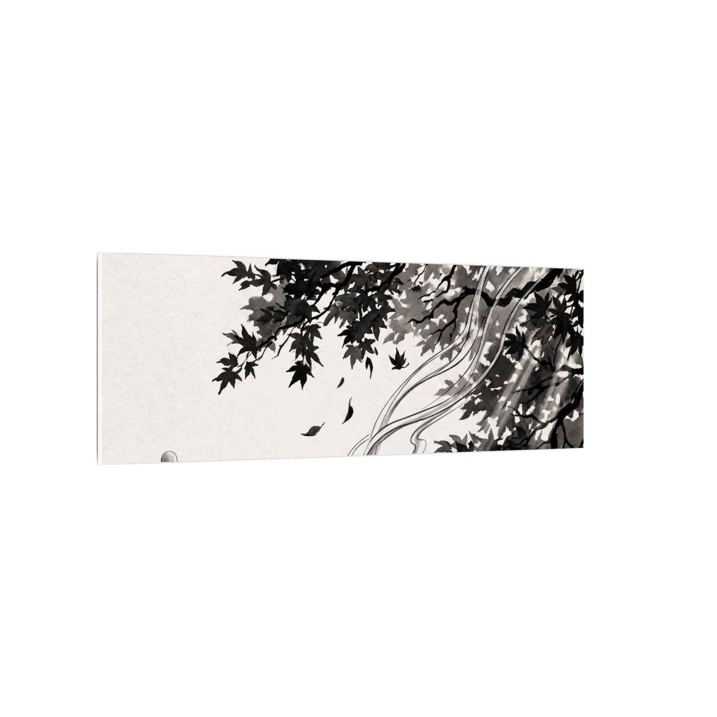 Serene Incense Smoke Canvas Art - Ukiyo E Inspired Zen