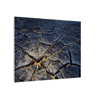Cracked Earth Broken Beauty Canvas Art | Artful Kintsugi Art