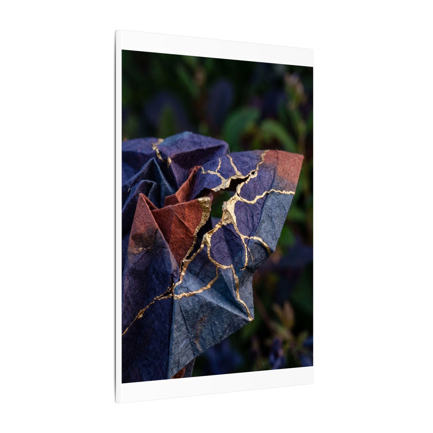 Philosophical Paper Fold Canvas Art - Gold Vein Kintsugi