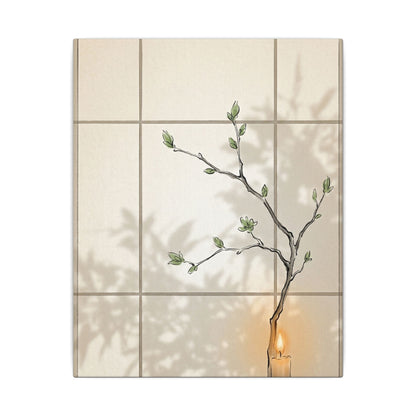 Shoji Screen Spring Canvas Art | Japandi Cozy Design