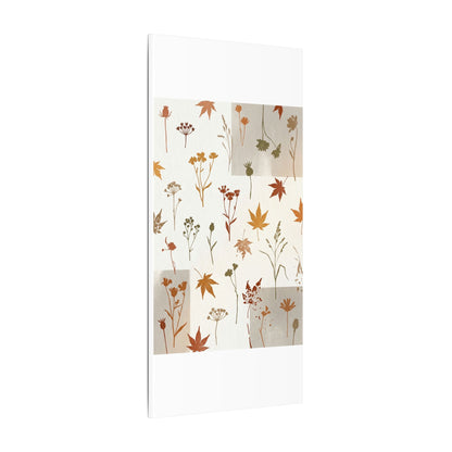 Autumn Dried Flowers Japanese Pattern Canvas Art | Elegant Decor