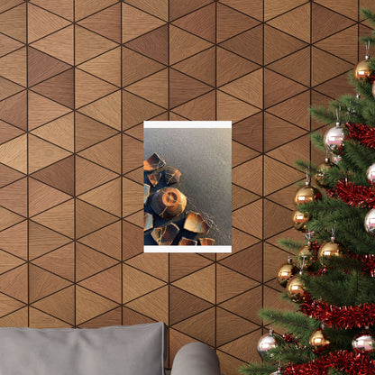 Winter Broken Pottery Gold Repair Wall Art Print | Artful Decor
