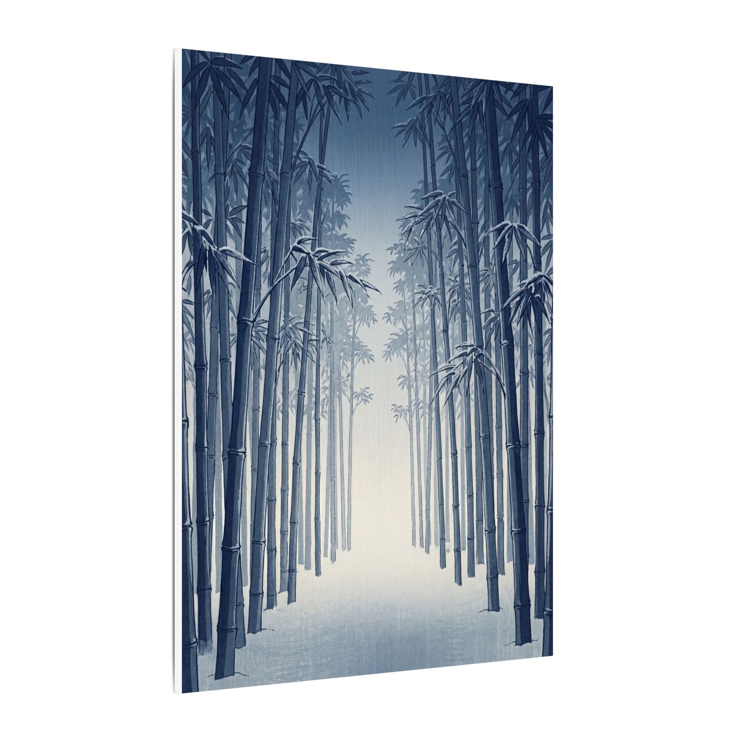 Bamboo Grove Canvas Art | Winter Zen Ukiyo E Inspired Art