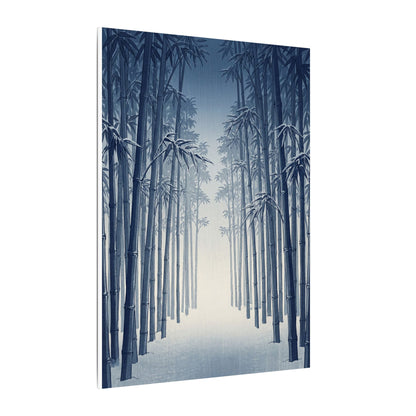 Bamboo Grove Canvas Art | Winter Zen Ukiyo E Inspired Art