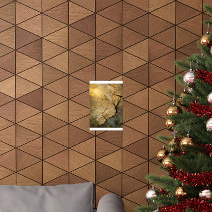 Cracked Earth Texture Wall Art Print | Earthy Japandi Art