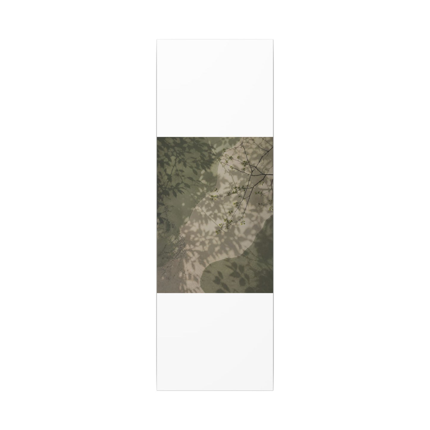 Neutral Shadow Play Canvas Art - Japanese Pattern Japandi