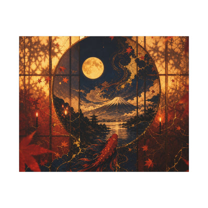 Beautiful Shoji Screen Canvas Art - Gold Vein Kintsugi