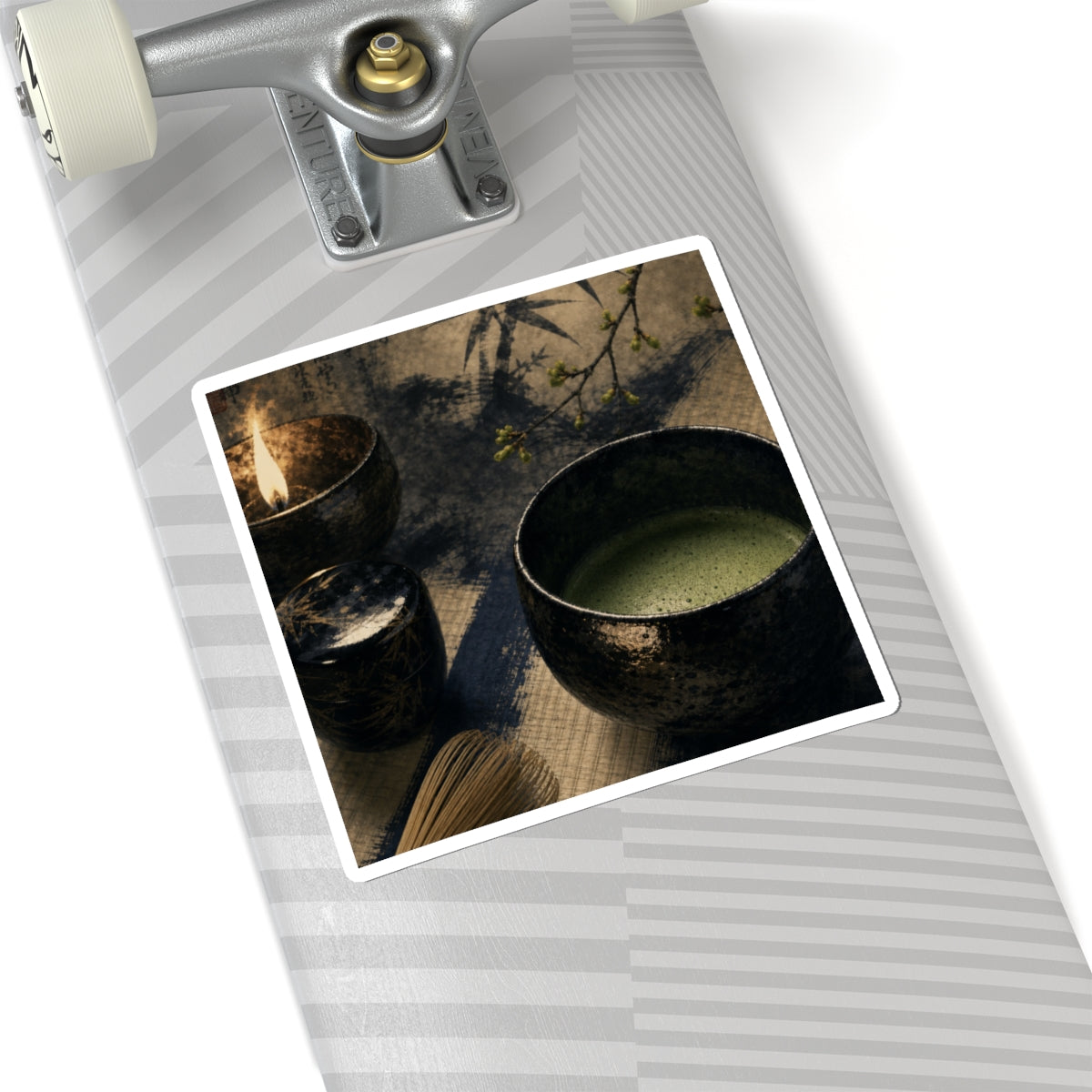 Candlelight Tea Ceremony Sticker - Zen Ma