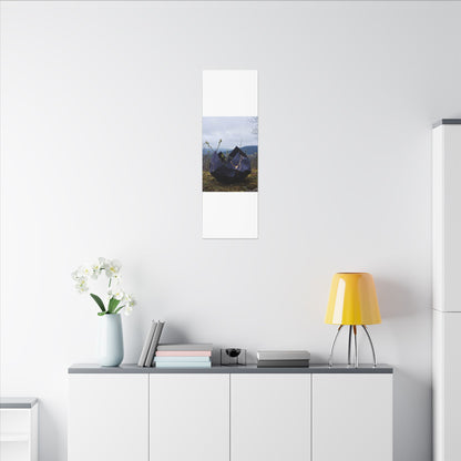 Paper Fold Canvas Art | Spring Kintsugi Gold Repair Art