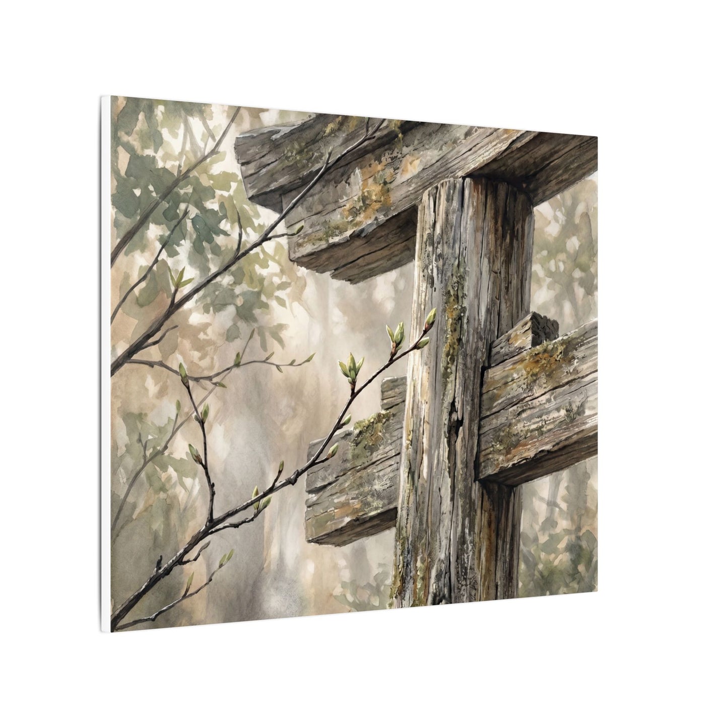 Torii Gate Spring Canvas Art | Japandi Neutral Design