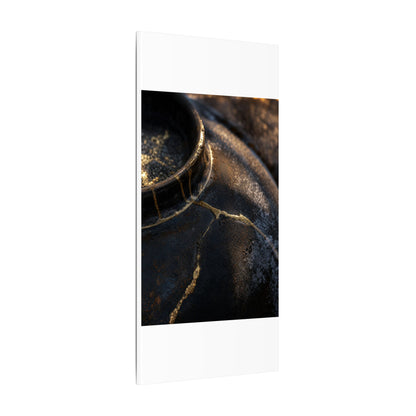 Kintsugi Rust Patina in Golden Hour | Broken Beauty Canvas Art