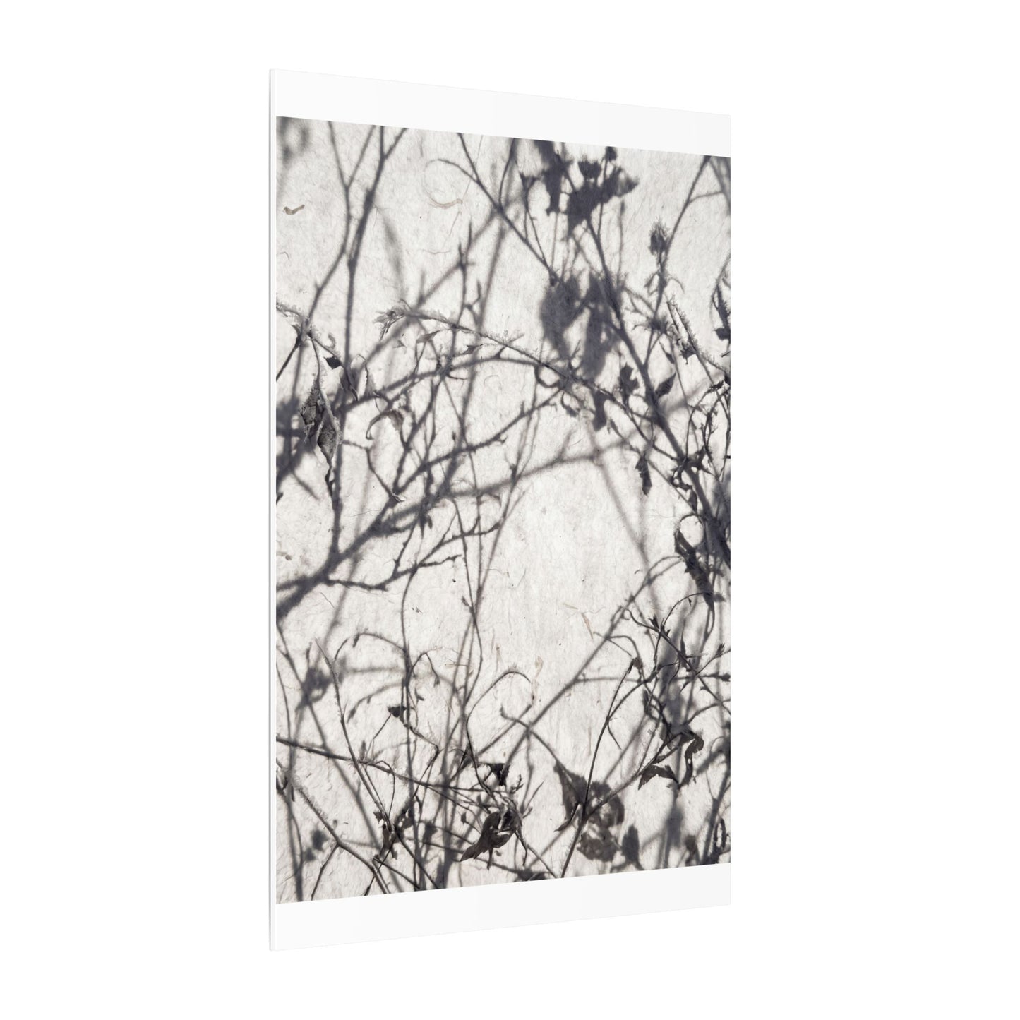 Winter Shadow Play Japanese Pattern Canvas Art | Elegant Decor