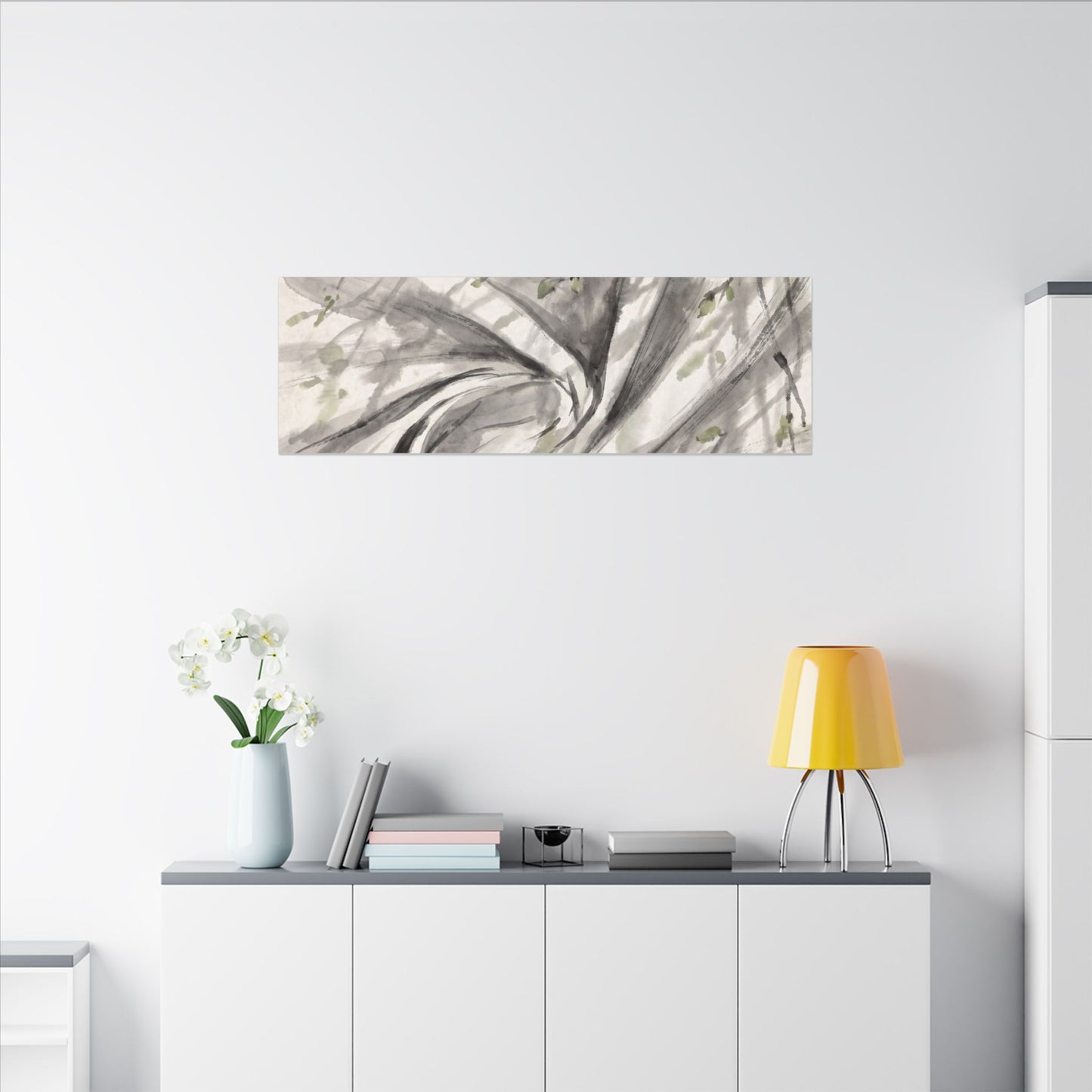 Silk Drape Spring Canvas Art | Zen Contemplative Design