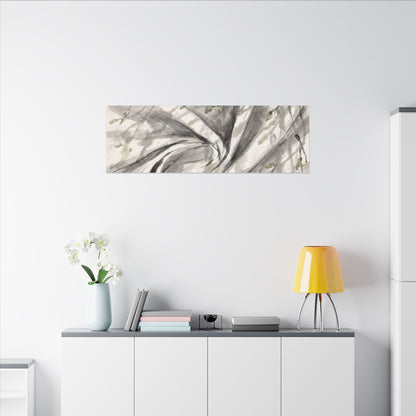 Silk Drape Spring Canvas Art | Zen Contemplative Design