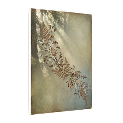 Winter Dried Flowers Forest Whimsy Canvas Art | Earthy Decor