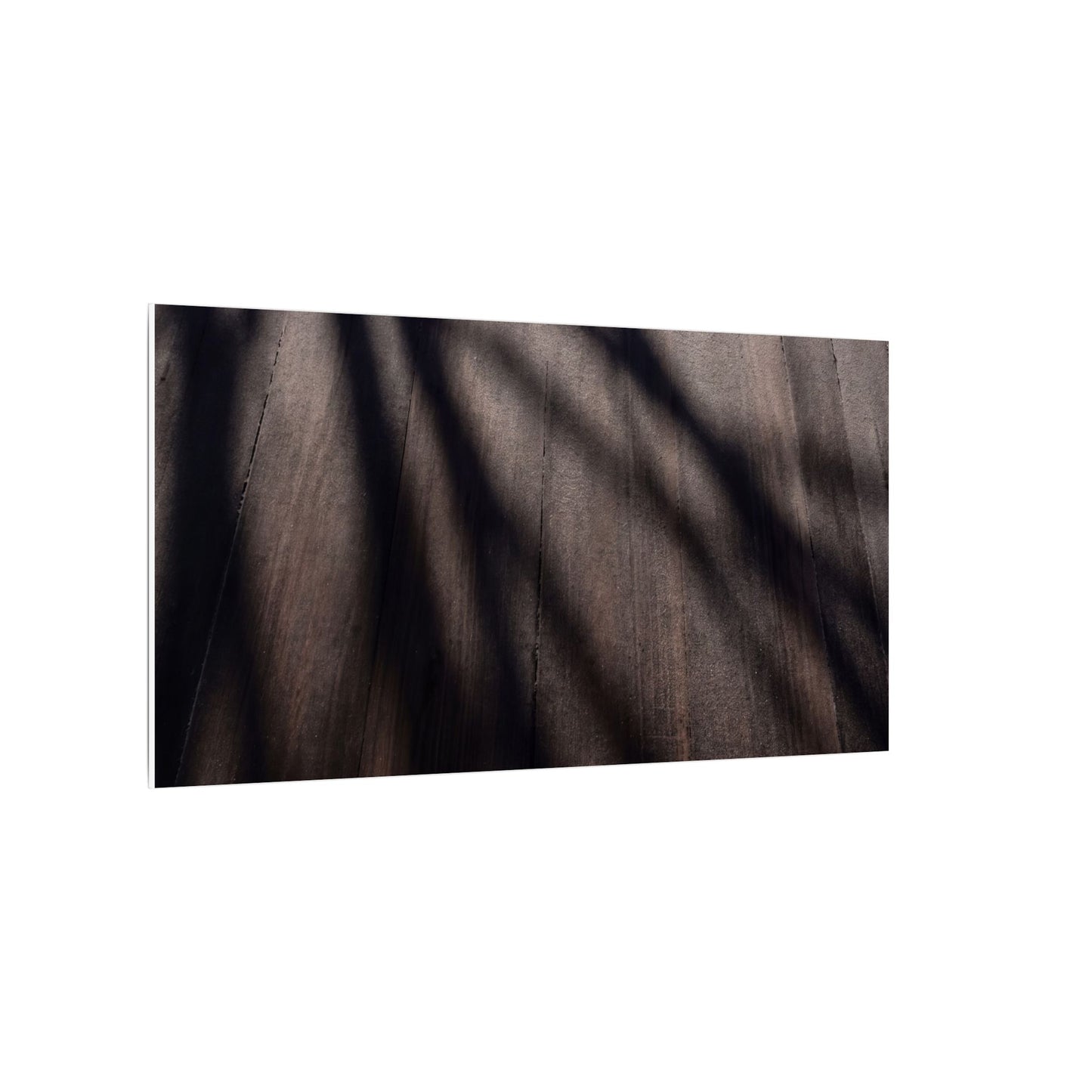 Dark Japandi Shadow Play in Dawn | Moody Minimal Canvas Art