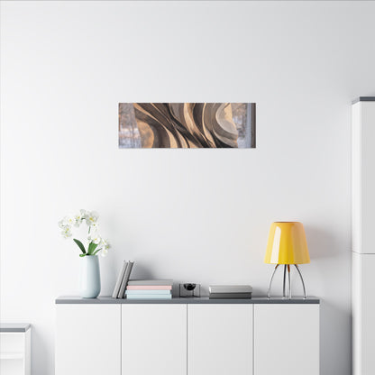 Mono No Aware Paper Fold Canvas Art - Japandi Minimal Line