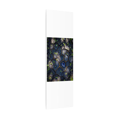 Cracked Earth Canvas Art | Spring Dark Japandi Moody Minimal Art