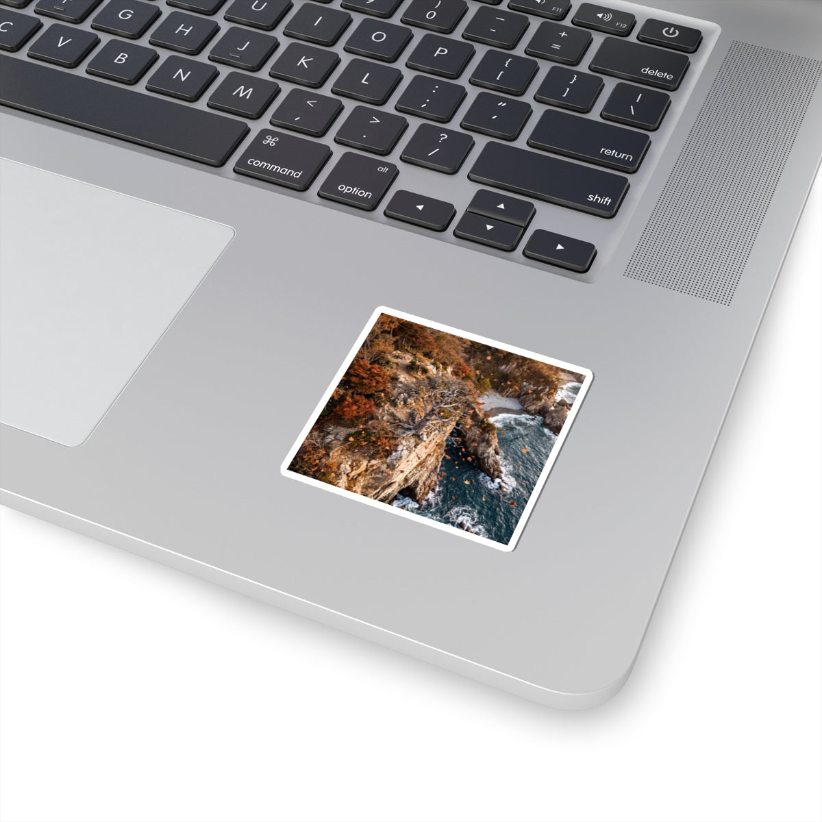Golden Hour Pine Tree Sticker - Japandi Kanso