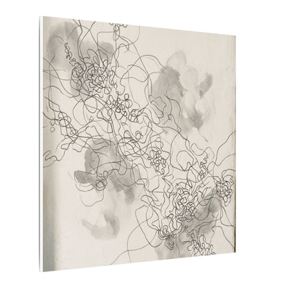 Shadow Play Spring Canvas Art | Dark Japandi Sophisticated Design