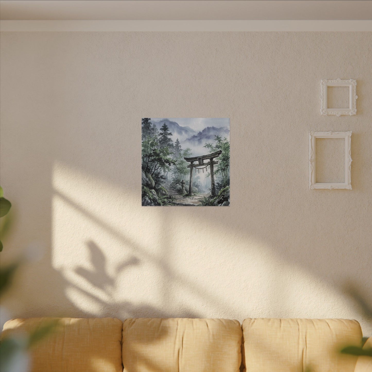 Moonlight Torii Gate Canvas Art - Zen Fukinsei