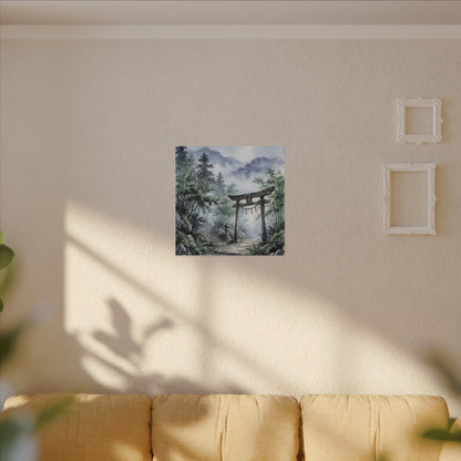 Moonlight Torii Gate Canvas Art - Zen Fukinsei