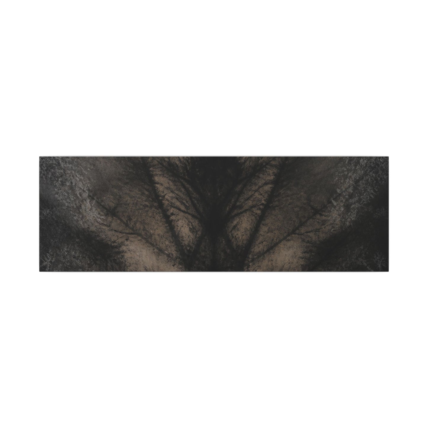 Seijaku Shadow Play Canvas Art - Dark Japandi Charcoal Ink