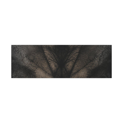 Seijaku Shadow Play Canvas Art - Dark Japandi Charcoal Ink