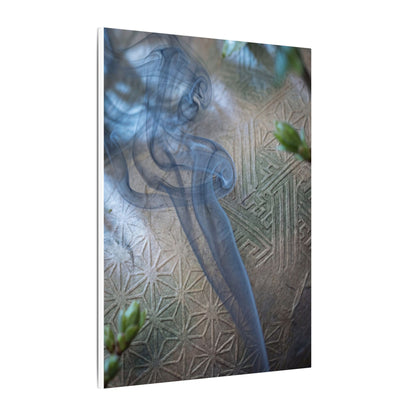 Spring Incense Smoke Japanese Pattern Canvas Art | Neutral Decor