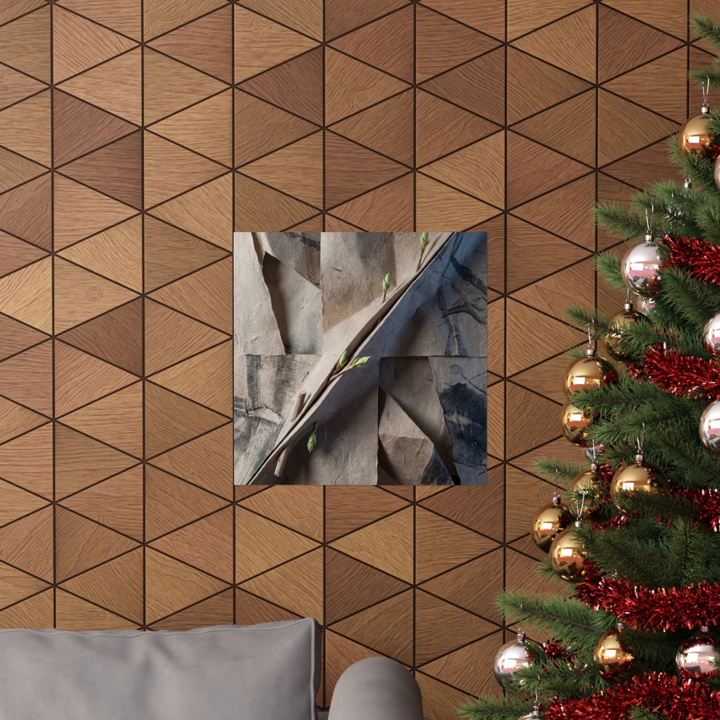 Moonlight Paper Fold Wall Art Print - Japandi Datsuzoku