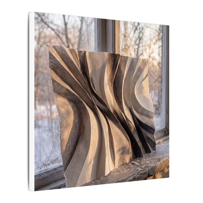 Mono No Aware Paper Fold Canvas Art - Japandi Minimal Line
