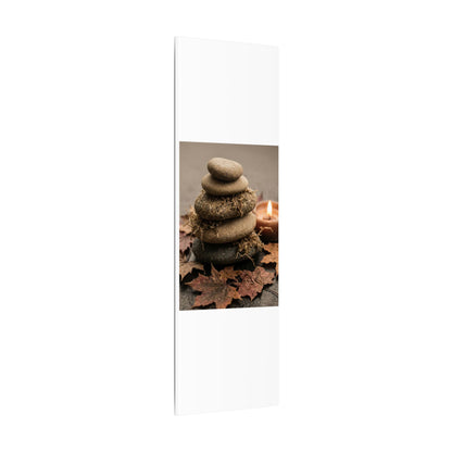 River Stones Canvas Art | Autumn Japandi Texture Art