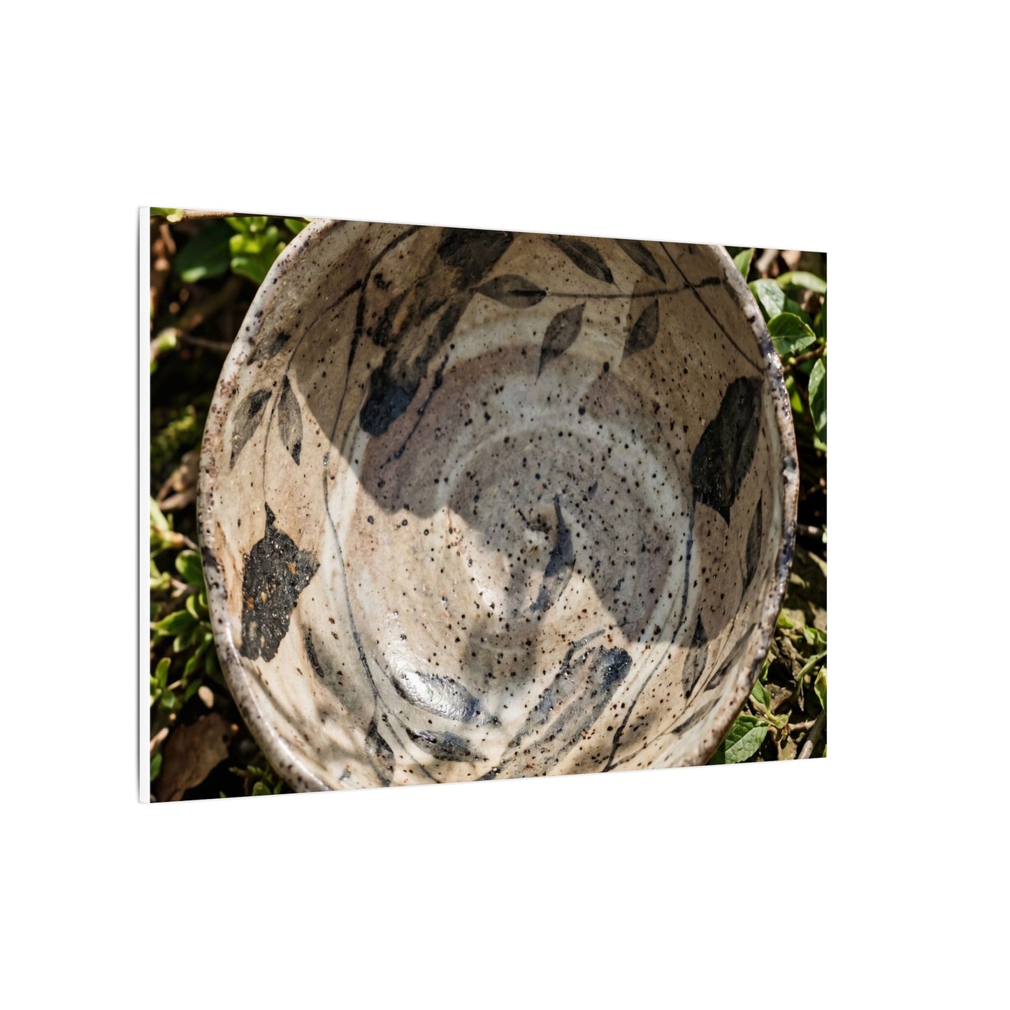 Elegant Ceramic Bowl Canvas Art - Japanese Pattern Japandi