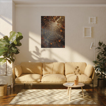Artful Water Ripple Canvas Art - Gold Vein Kintsugi