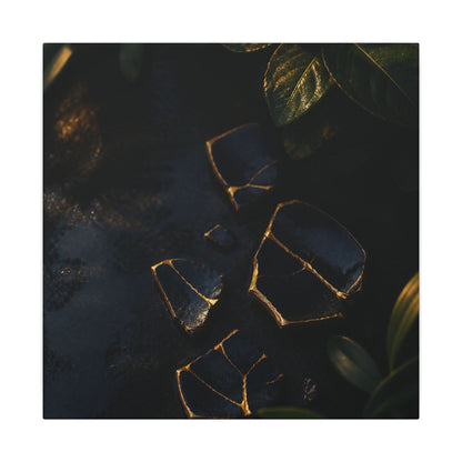 Summer Broken Pottery Moody Minimal Canvas Art | Atmospheric Decor