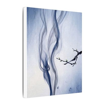 Incense Smoke Spring Canvas Art | Zen Tranquil Design