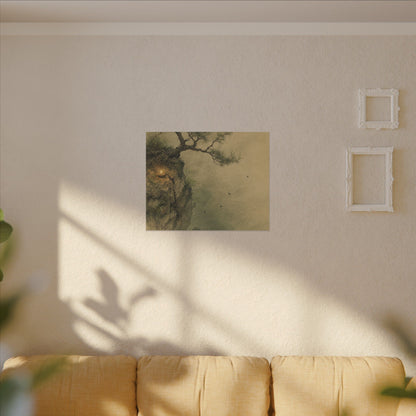 Spring Pine Tree Minimal Line Canvas Art | Earthy Decor