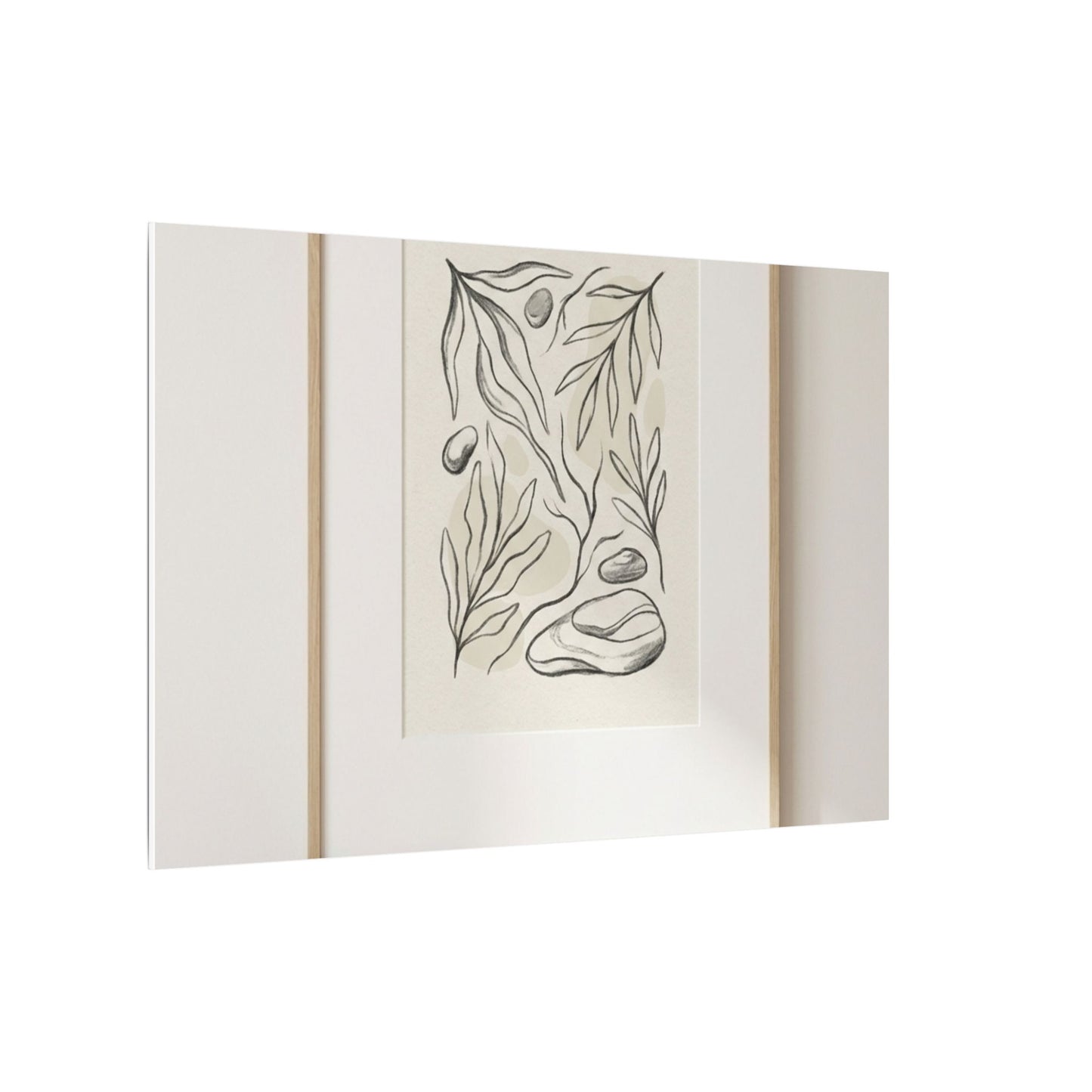 Japandi Charcoal Canvas Art