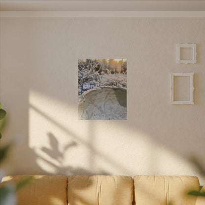 Ceramic Bowl Canvas Art | Winter Japandi Minimal Line Art