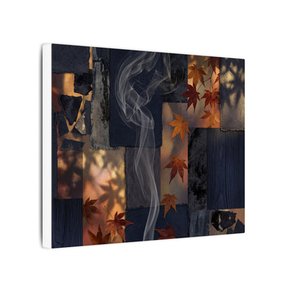 Luxurious Incense Smoke Canvas Art - Dark Texture Dark Japandi