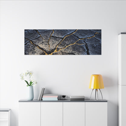 Cracked Earth Broken Beauty Canvas Art | Artful Kintsugi Art