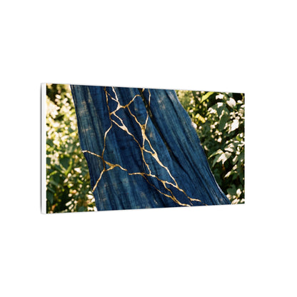 Resilient Silk Drape Canvas Art - Gold Repair Kintsugi