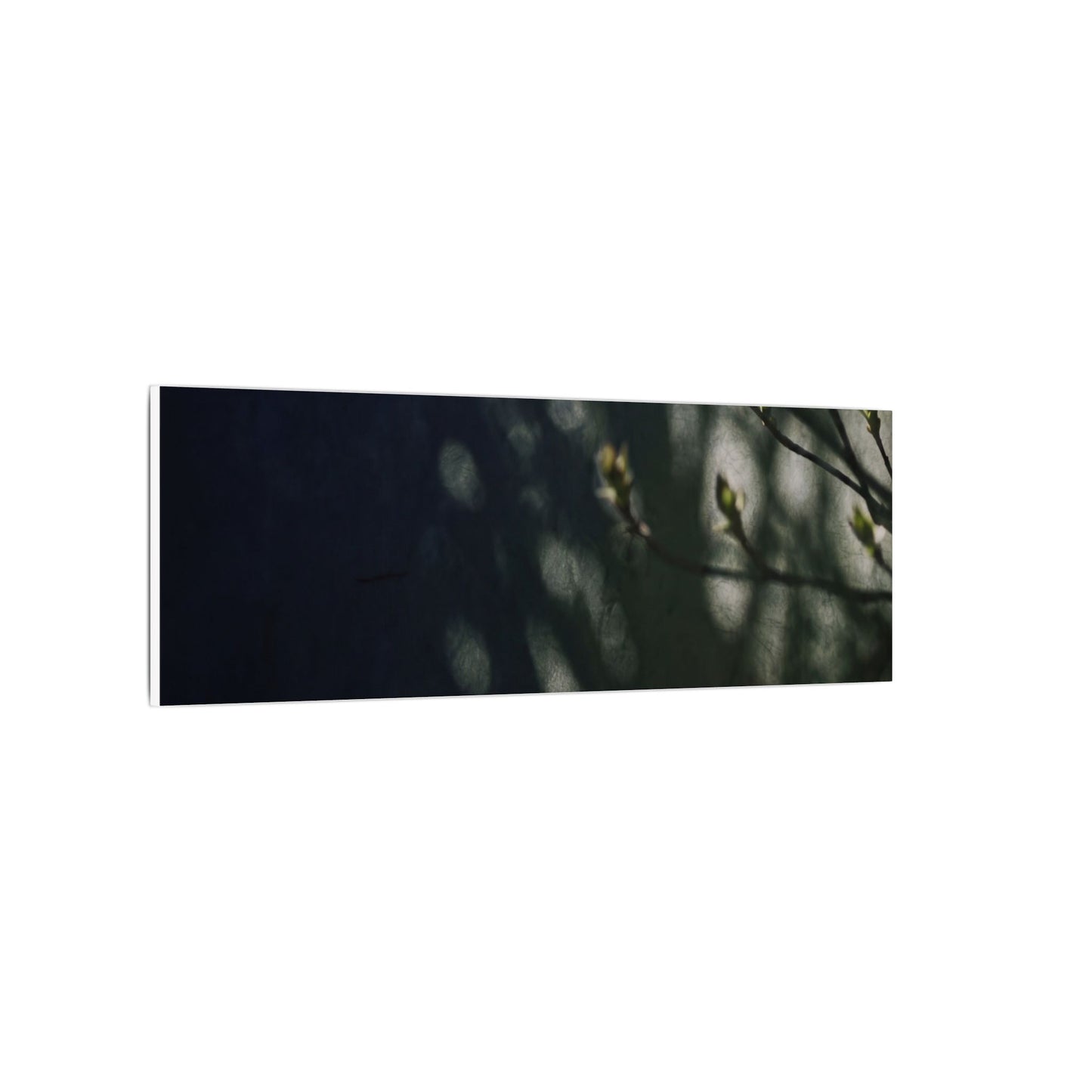 Dark Japandi Shoji Screen in Dappled | Moody Minimal Canvas Art