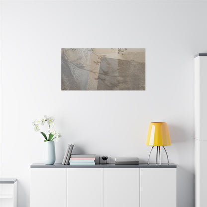 Neutral Shadow Play Canvas Art - Texture Japandi