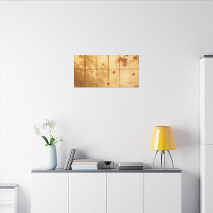 Shoji Screen Texture Canvas Art | Earthy Japandi Art