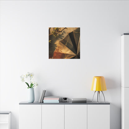 Ma Paper Fold Canvas Art - Kintsugi Broken Beauty