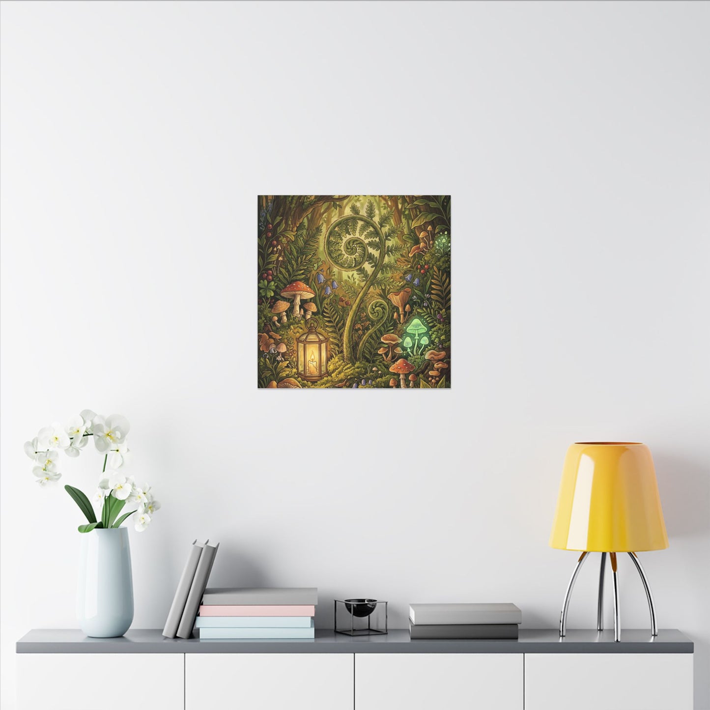 Elegant Ceramic Bowl Canvas Art - Minimal Line Japandi
